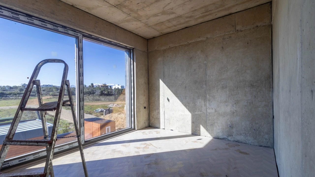 Çok Özel Mimarili 359 m2²,Lara Hille 400m2 Müstakil Havuzlu