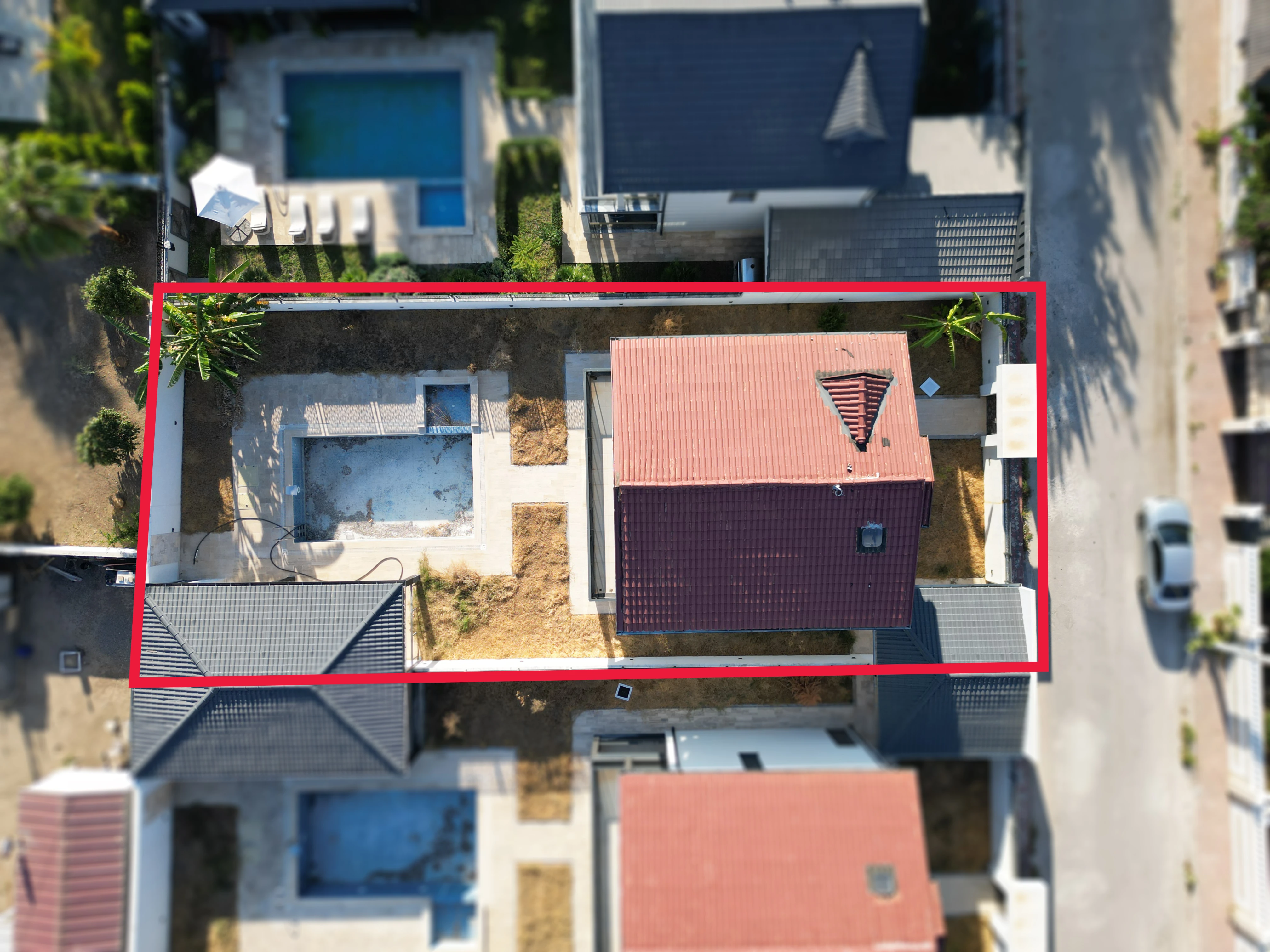 Kemer de Müstakil Havuzlu, 521m2² Arsalı, 295m2² Villa